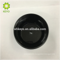 100g 150g 200g hot sale cosmetic jar black empty makeup cream jar two layers plastic plastic containers